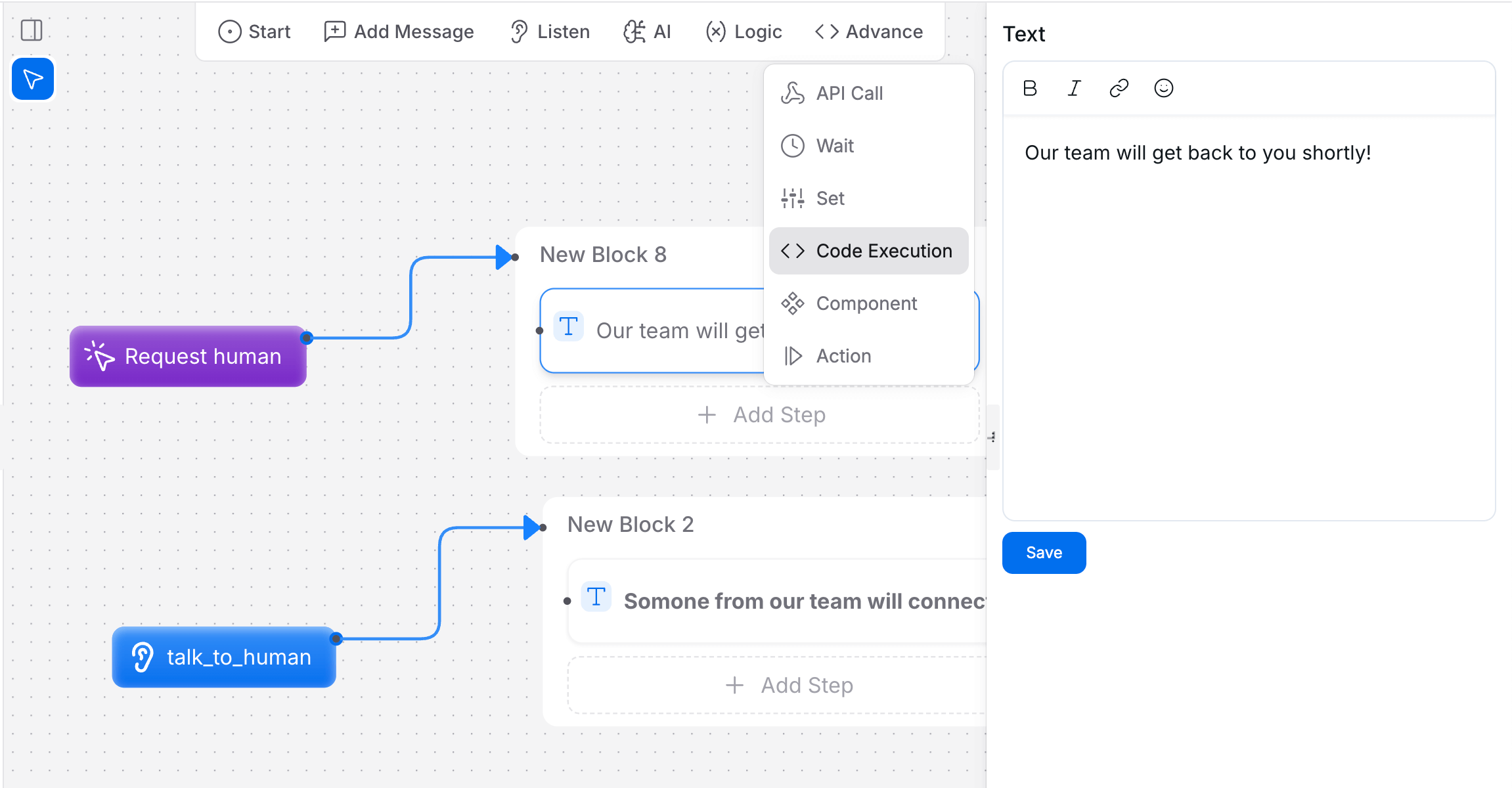 AI Studio interface