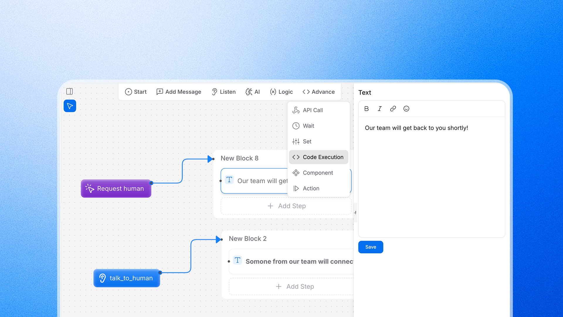 AI Studio interface