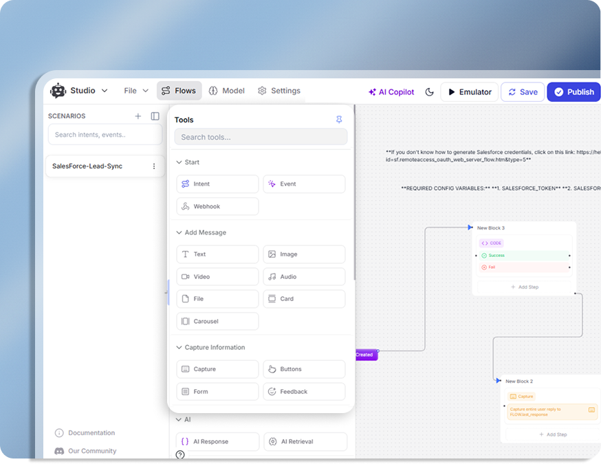 YourGPT Salesforce integration feature: Flexible for Any Workflow