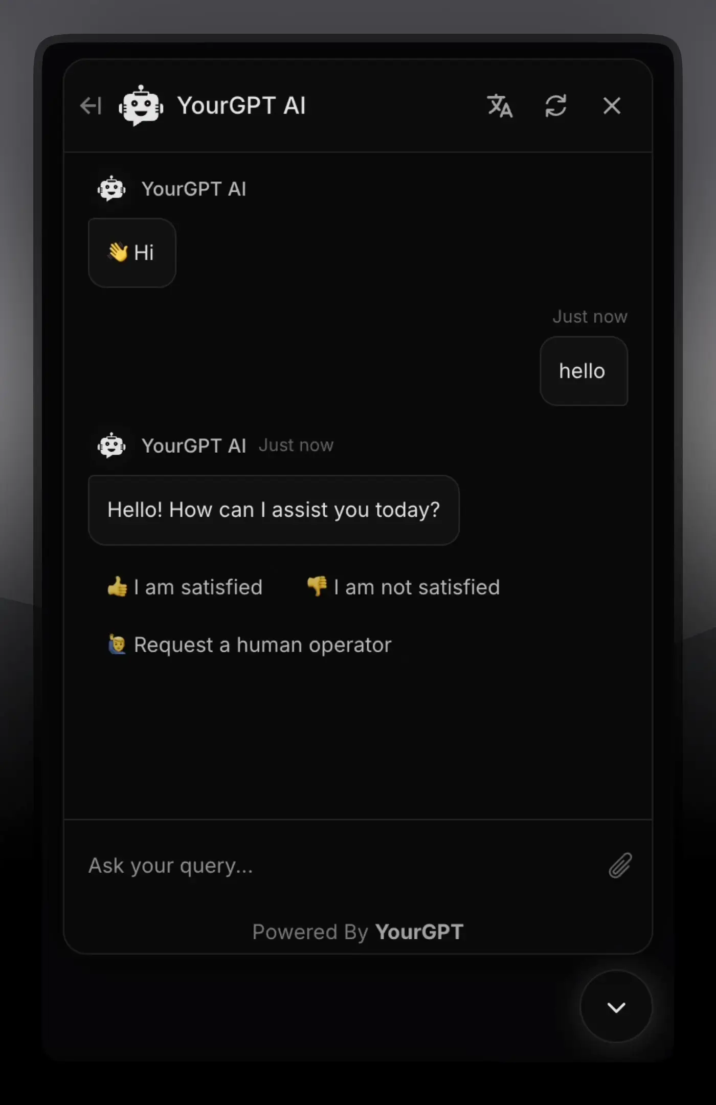 Dark Widget Style